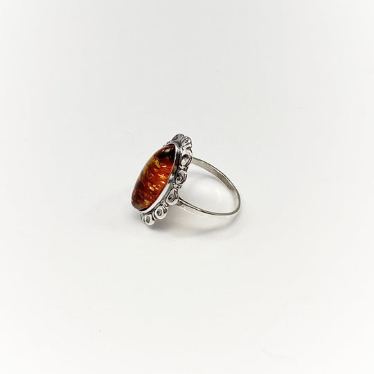 Cognac Amber Ring