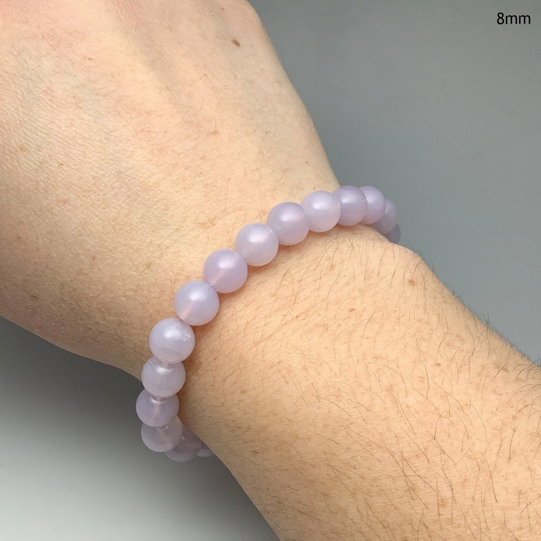 Moon Amethyst Beaded Bracelet