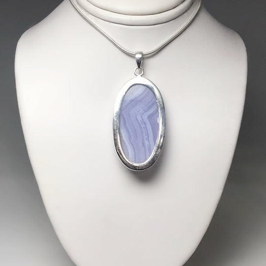 Blue Lace Agate Pendant