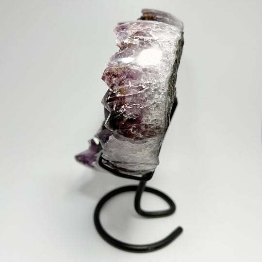 Large Amethyst Druze Cluster Heart On Stand