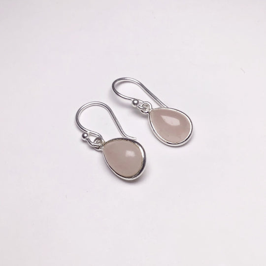 Rose Quartz Dangle Earrings