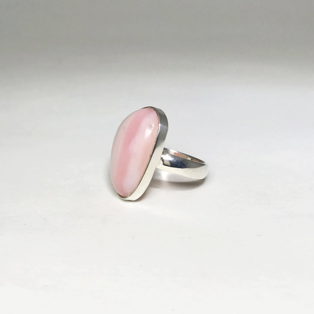 Pink Peruvian Opal Ring