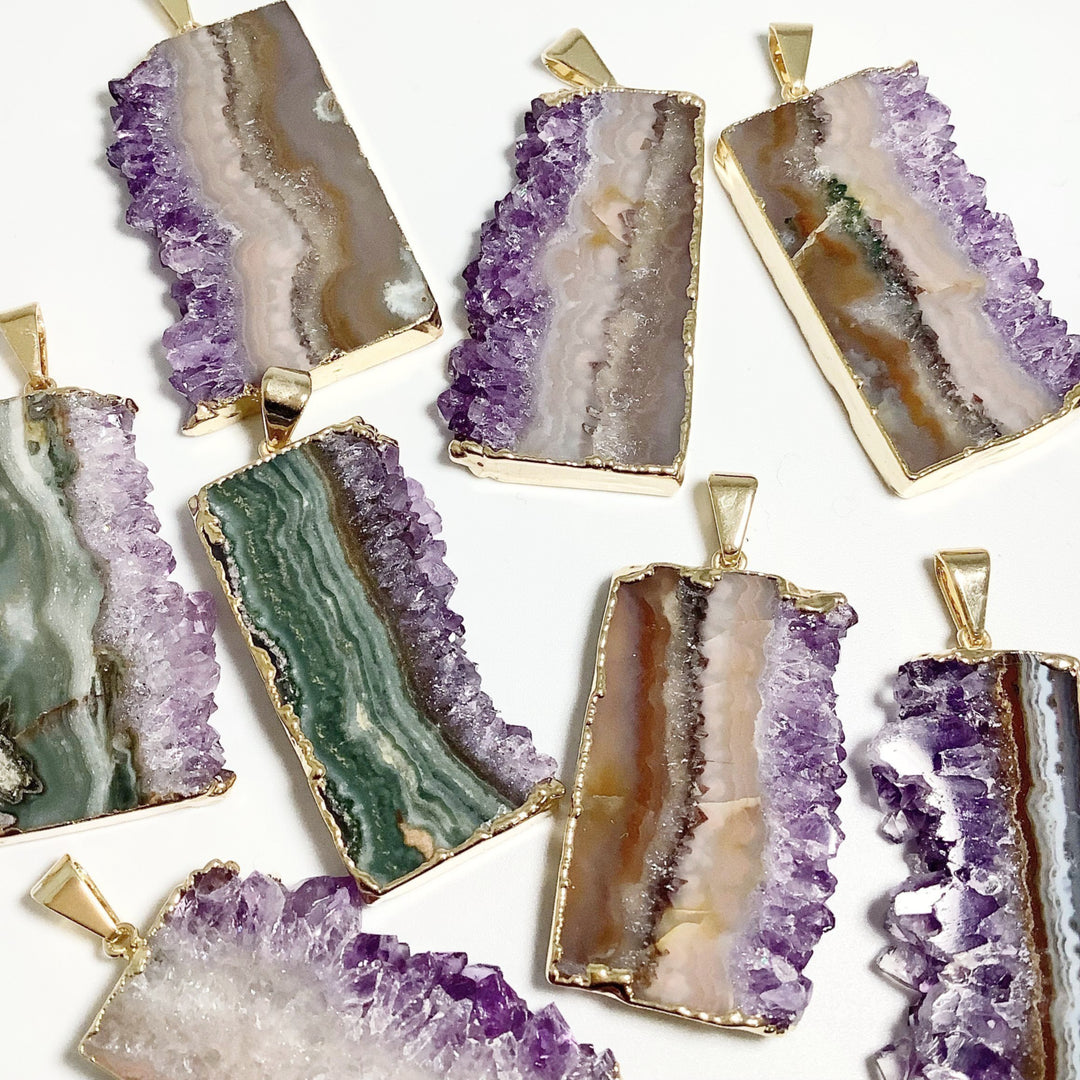 Amethyst Slice Necklace