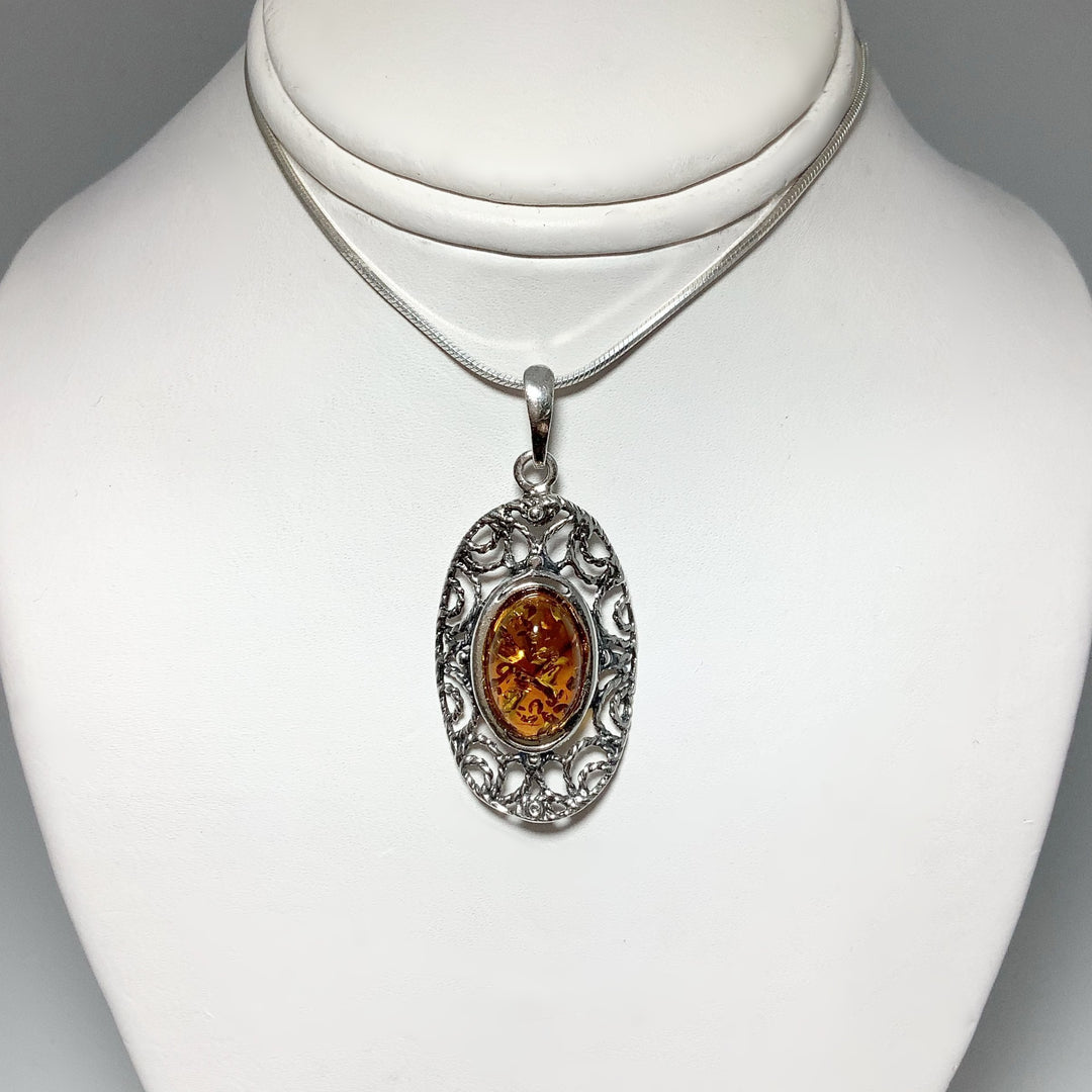 Cognac Amber Pendant