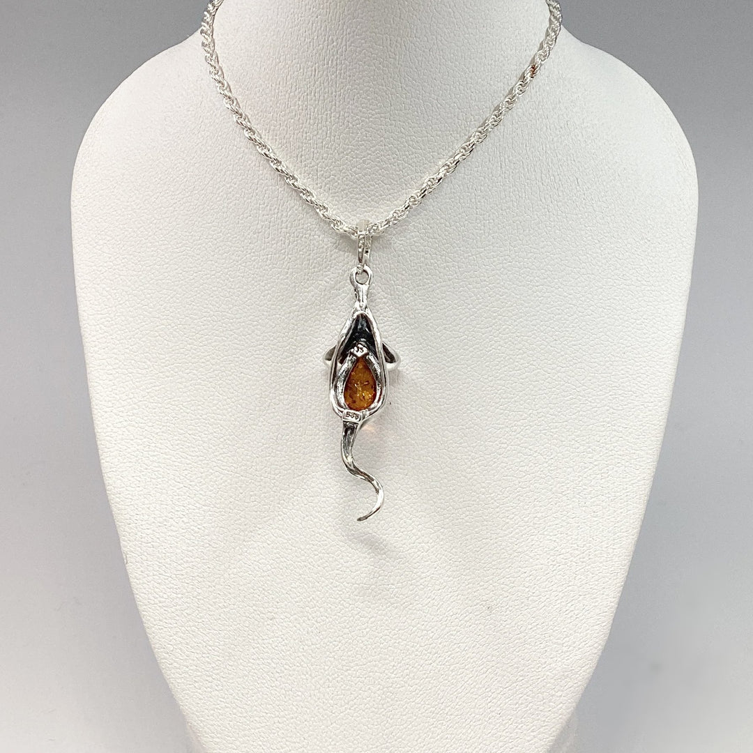 Cognac Amber Pendant