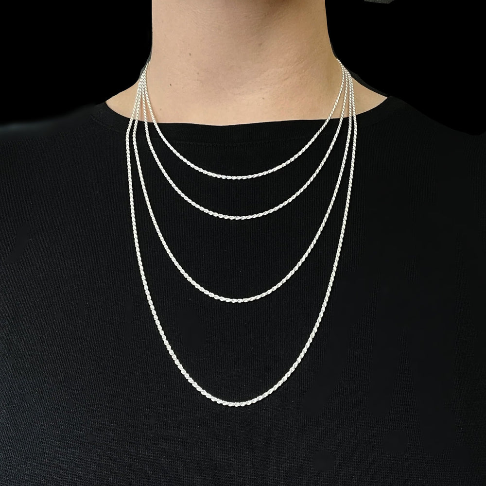 Sterling Silver Chain - Rope Style