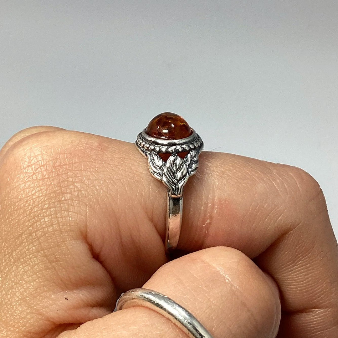 Cognac Amber Ring