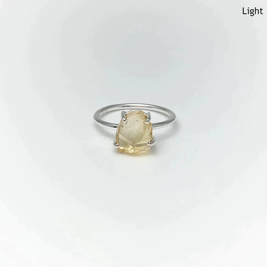 Raw Citrine Ring