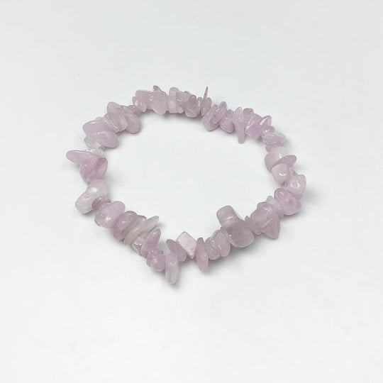 Kunzite Chip Beaded Bracelet