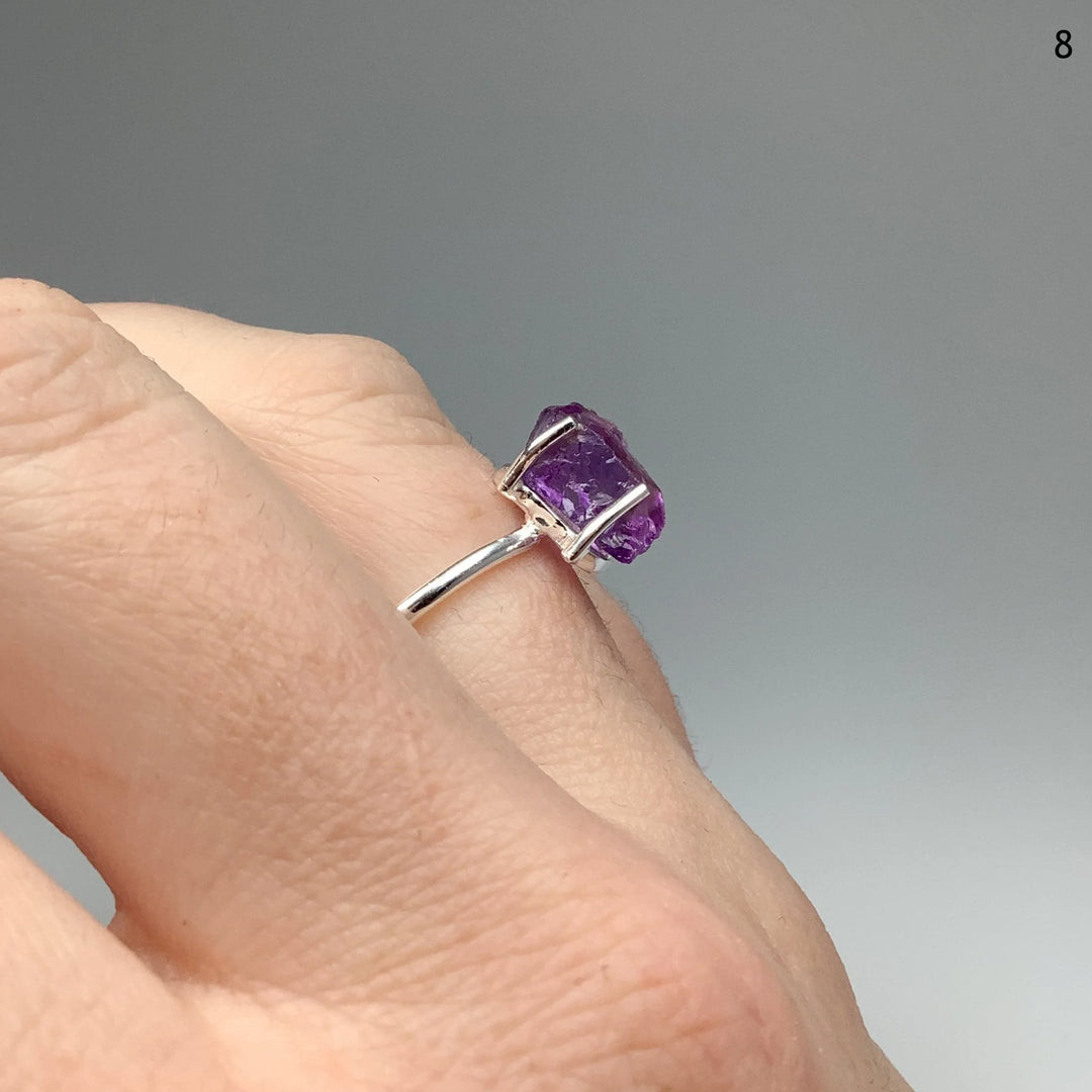 Raw Amethyst Ring