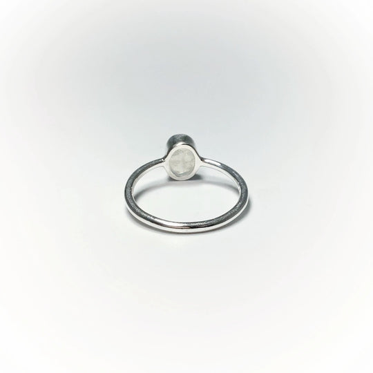 Raw Rainbow Moonstone Ring