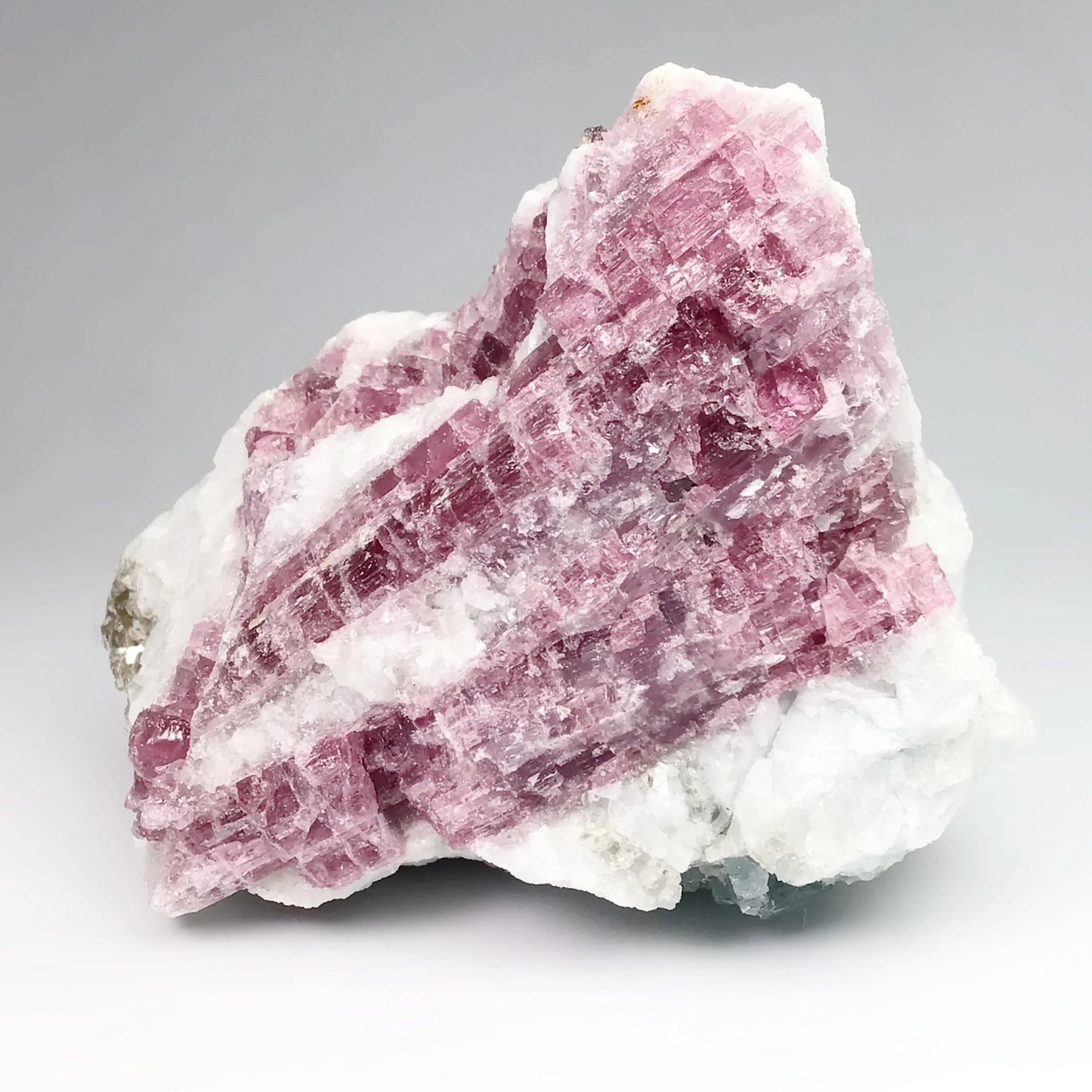 Pink Tourmaline with Aquamarine in Matrix