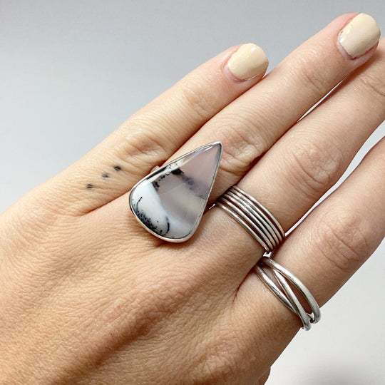 Dendritic Opal Ring