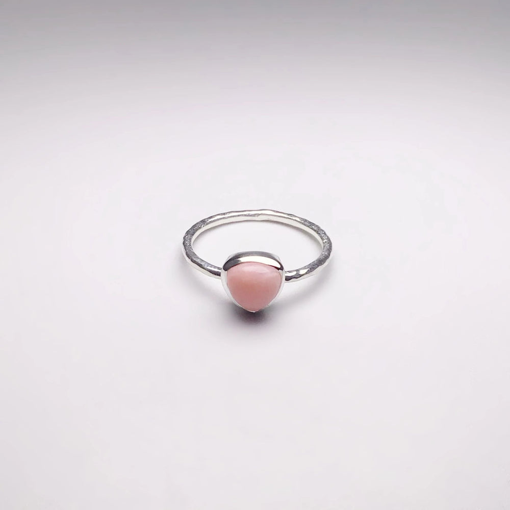 Pink Peruvian Opal Ring