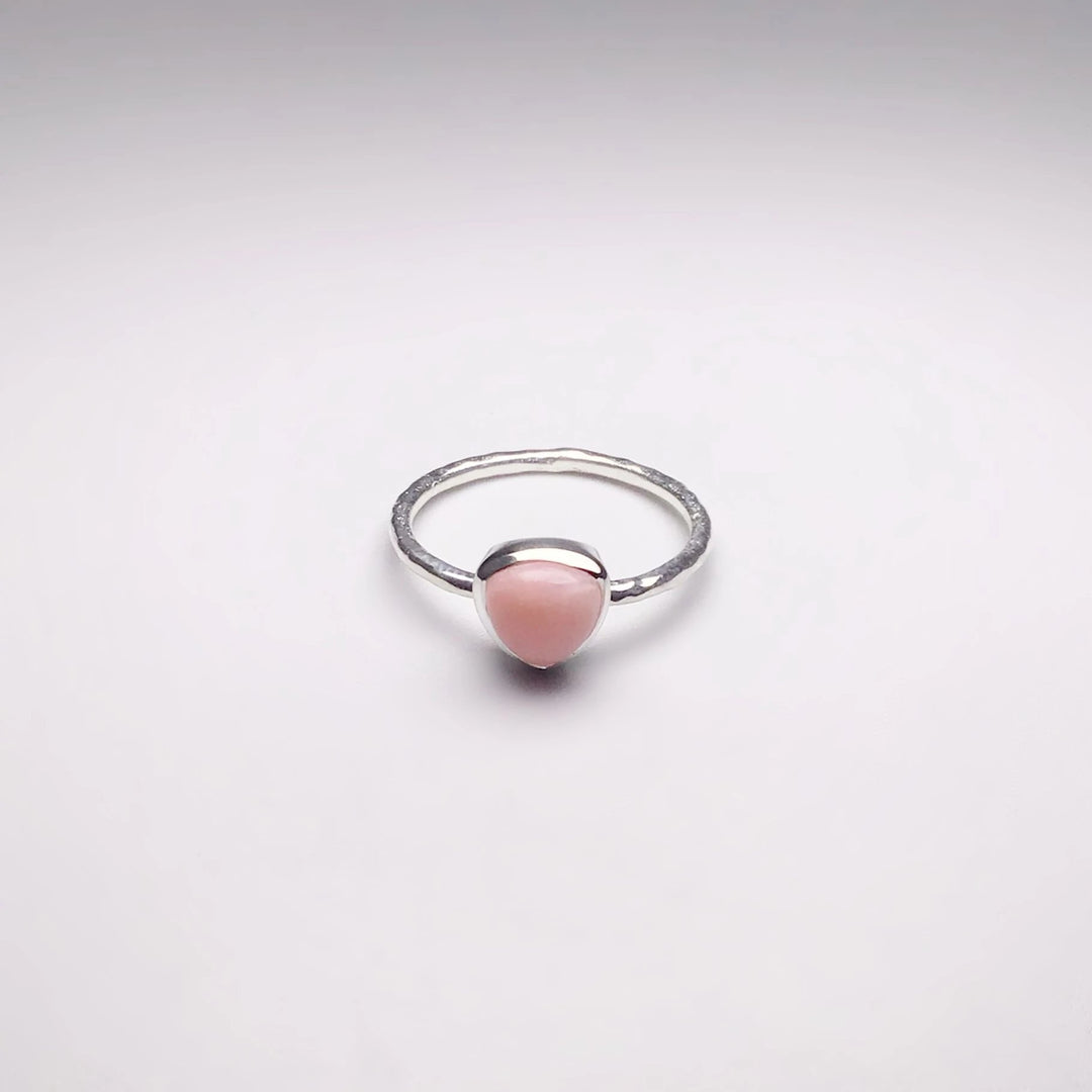 Pink Peruvian Opal Ring