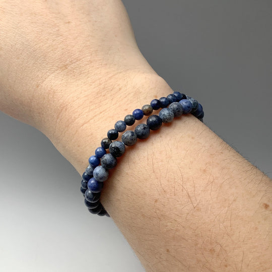 Dumortierite Beaded Bracelet