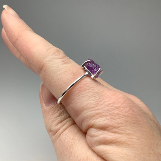 Raw Amethyst Ring