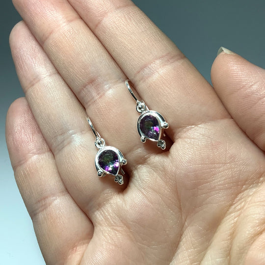 Mystic Topaz Dangle Earrings