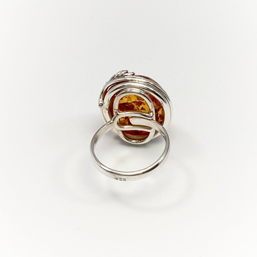 Cognac Amber Ring