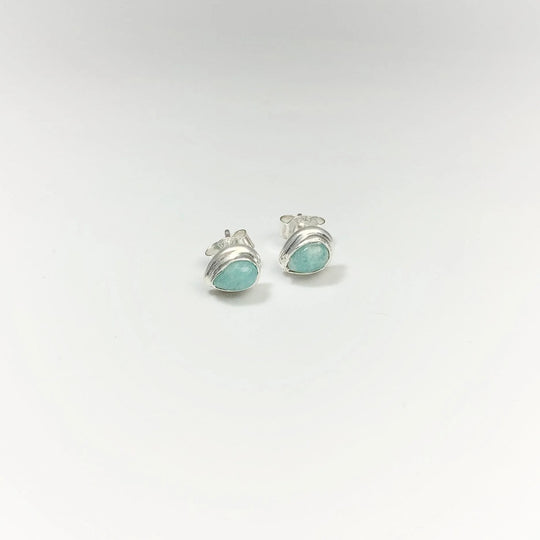 Amazonite Stud Earrings