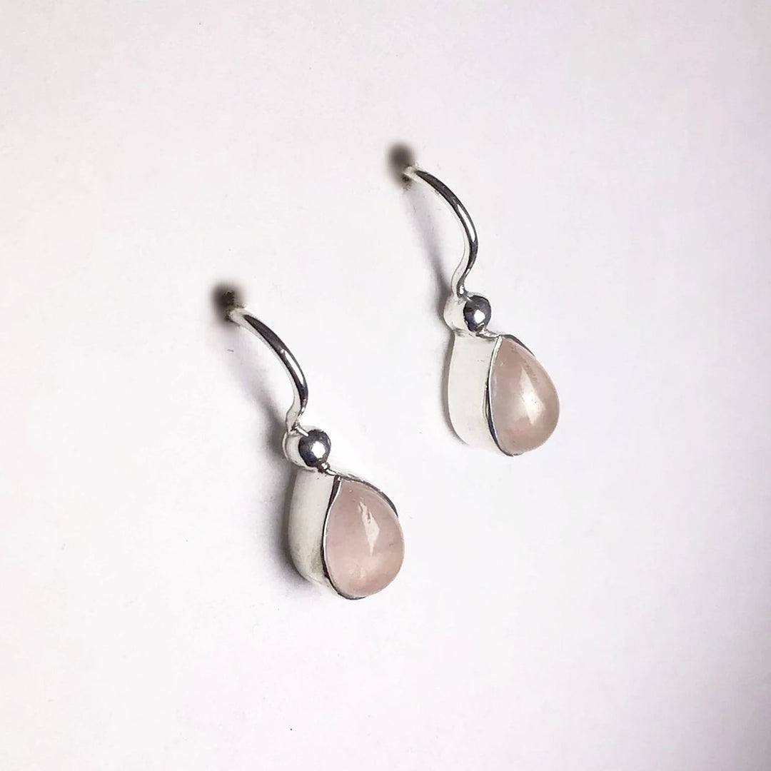 Rose Quartz Dangle Earrings