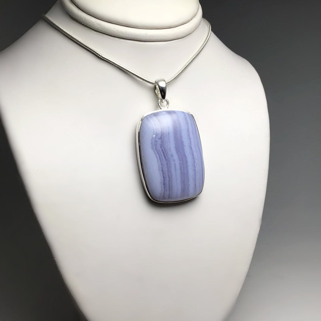 Blue Lace Agate Pendant