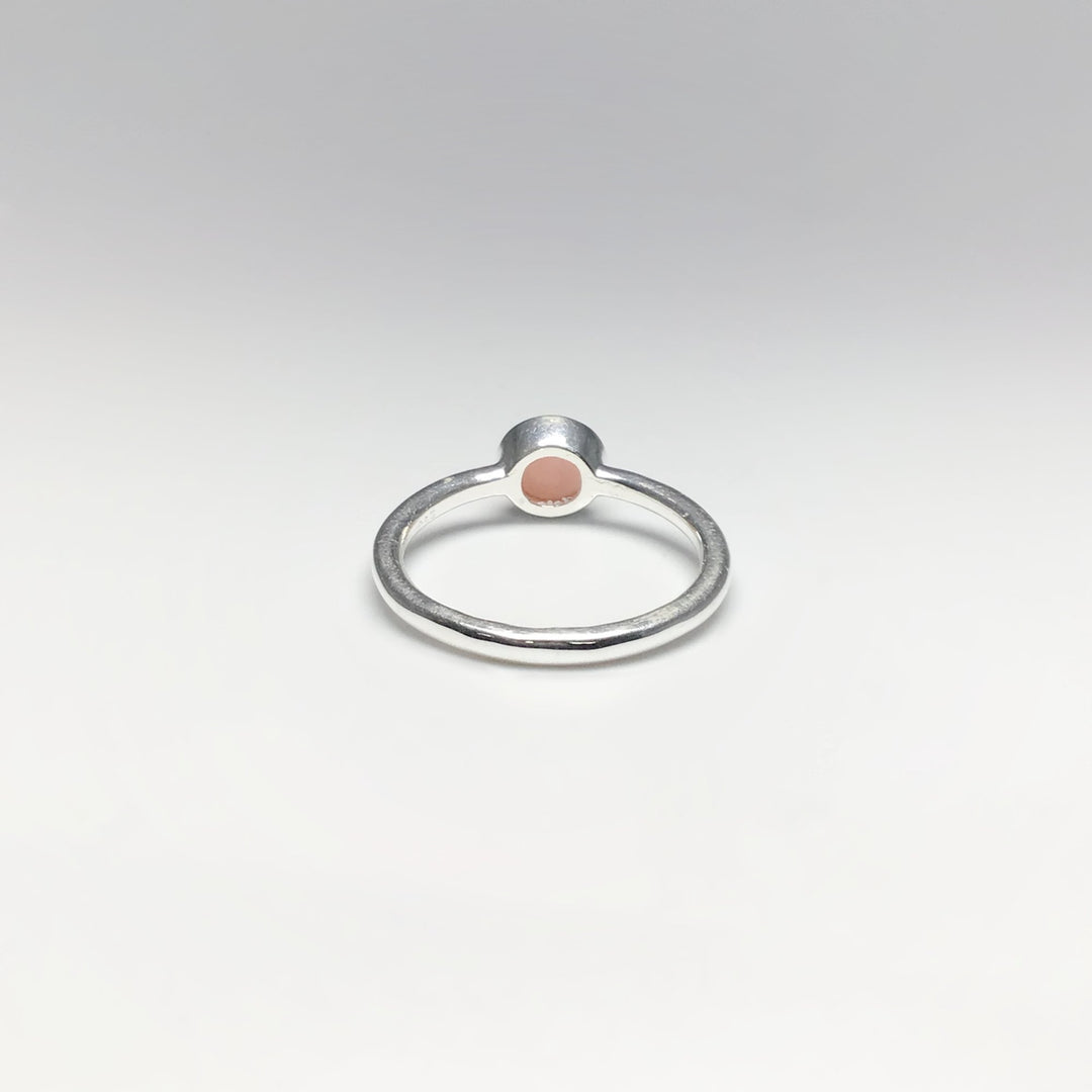 Pink Peruvian Opal Ring