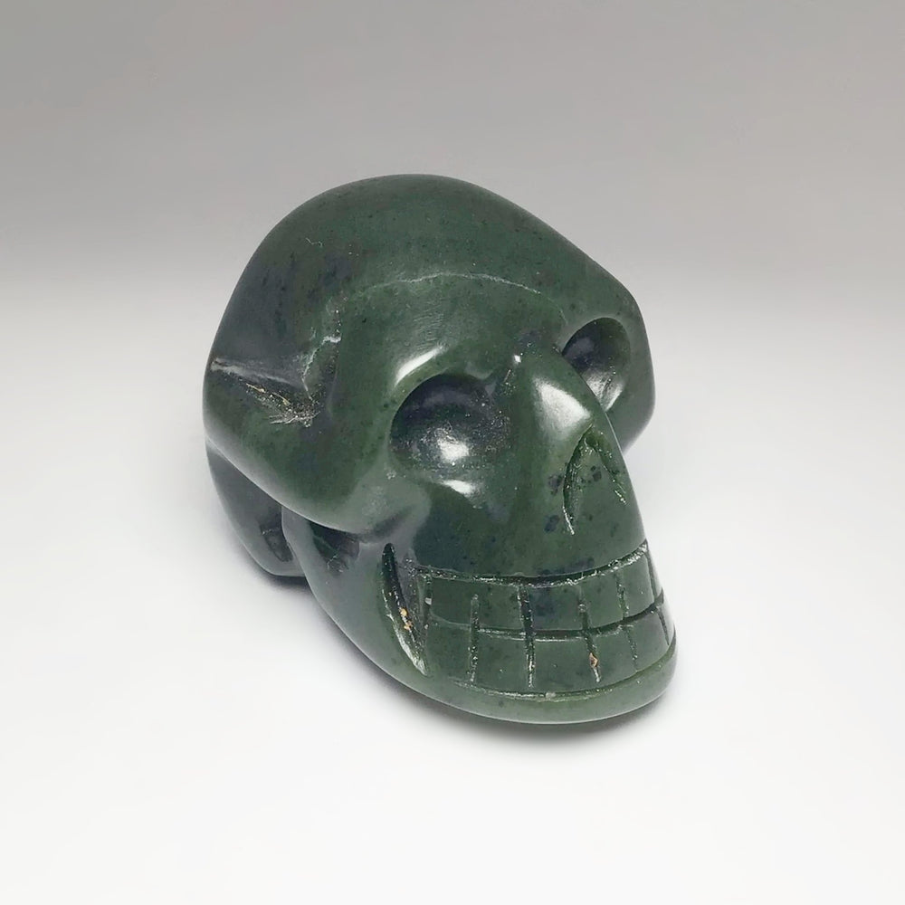 Carved Canadian Jade Skull