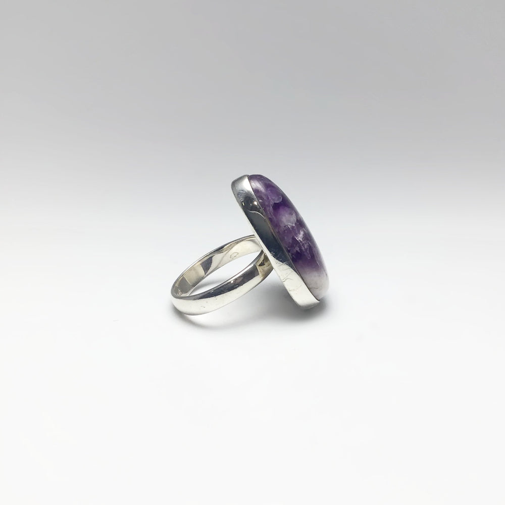 Chevron Amethyst Ring