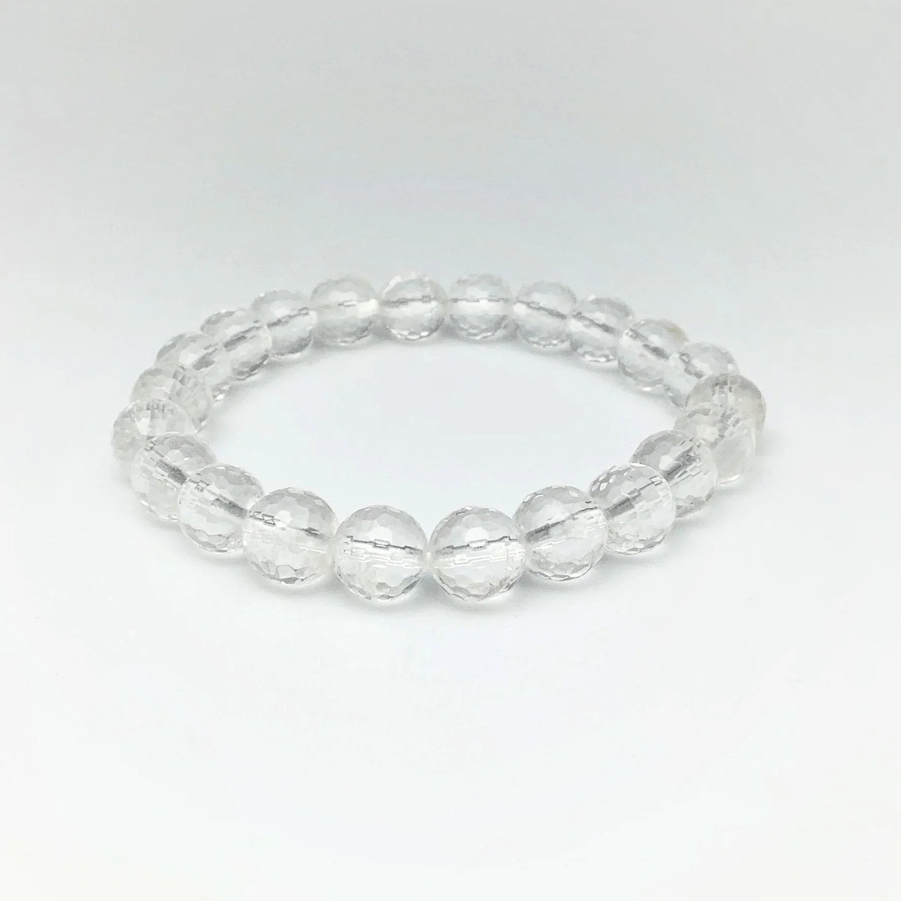 Quartz Faceted Beaded Bracelet