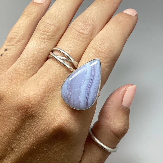 Blue Lace Agate Ring