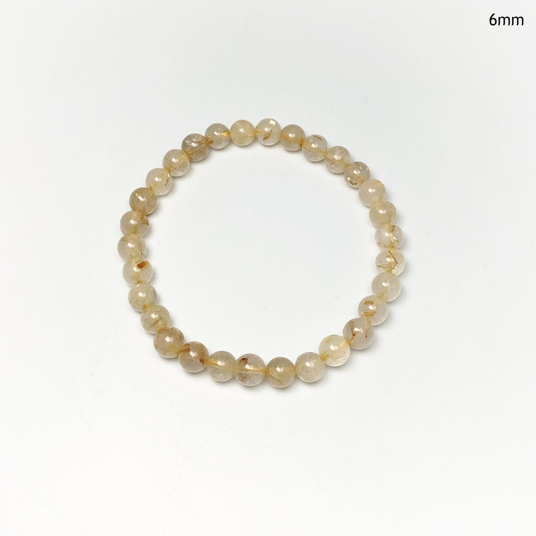 Rutilated Quartz Beaded Bracelet