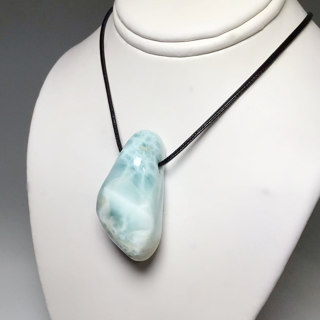 Larimar Drilled Pendant