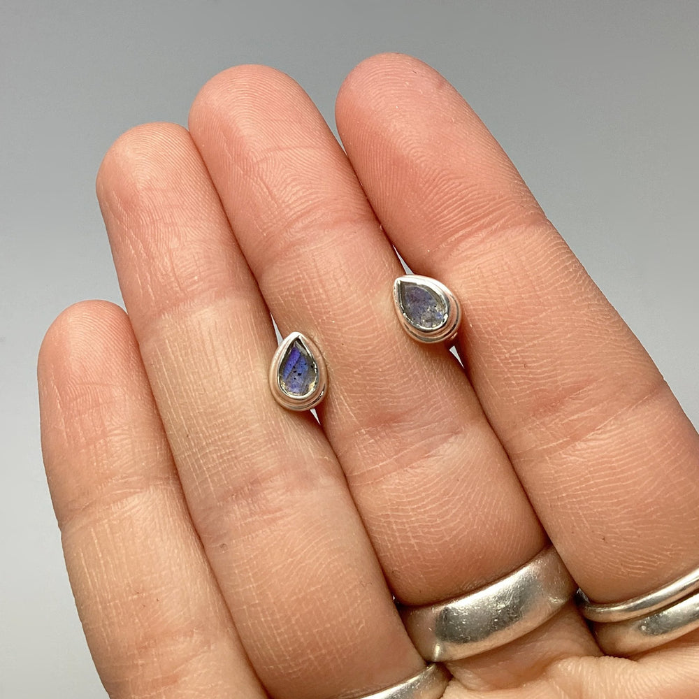 Labradorite Stud Earrings