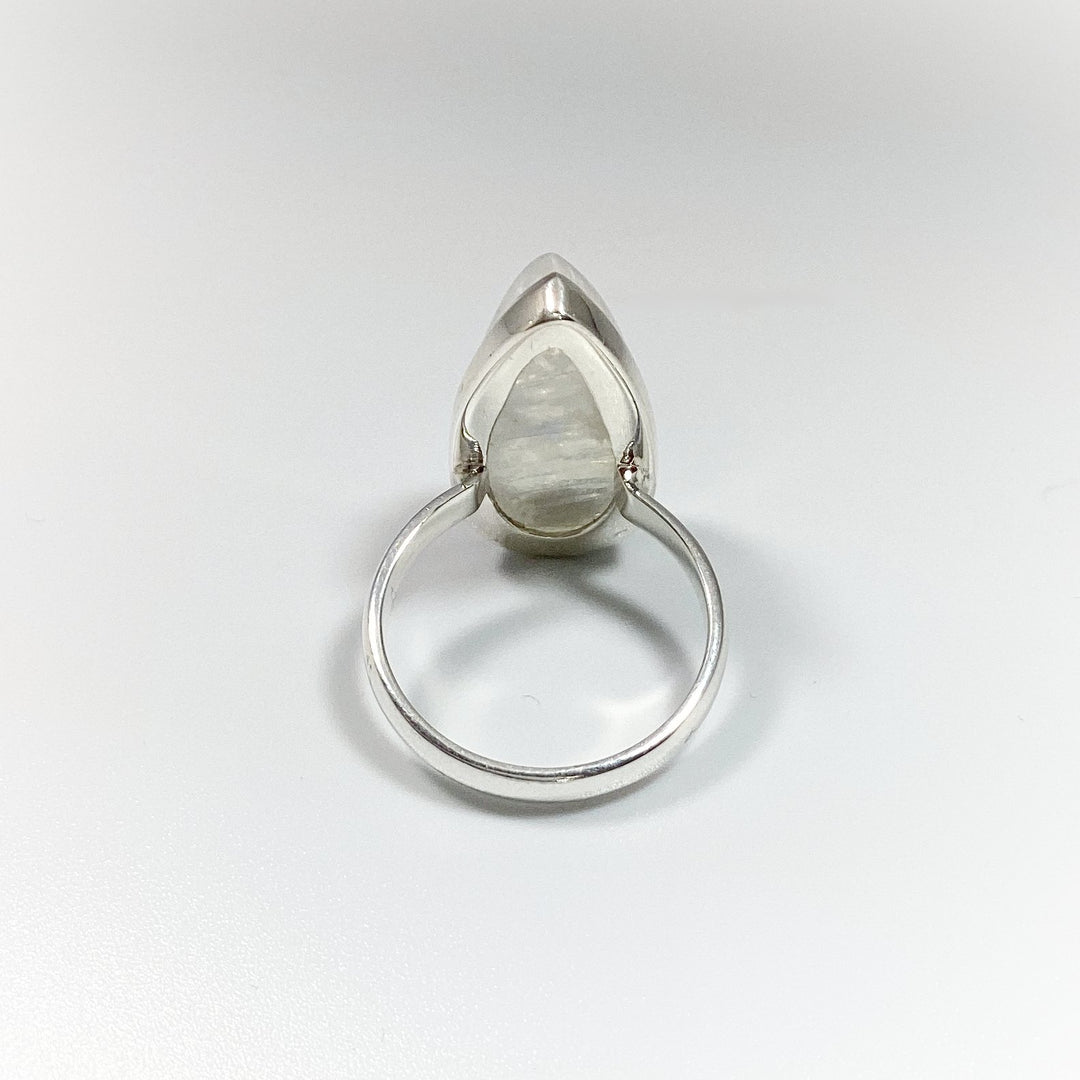 Rainbow Moonstone Ring - Size 8