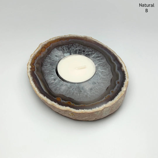 Agate Candle Holder