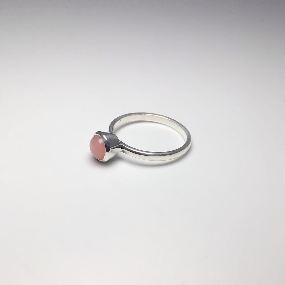 Pink Peruvian Opal Ring