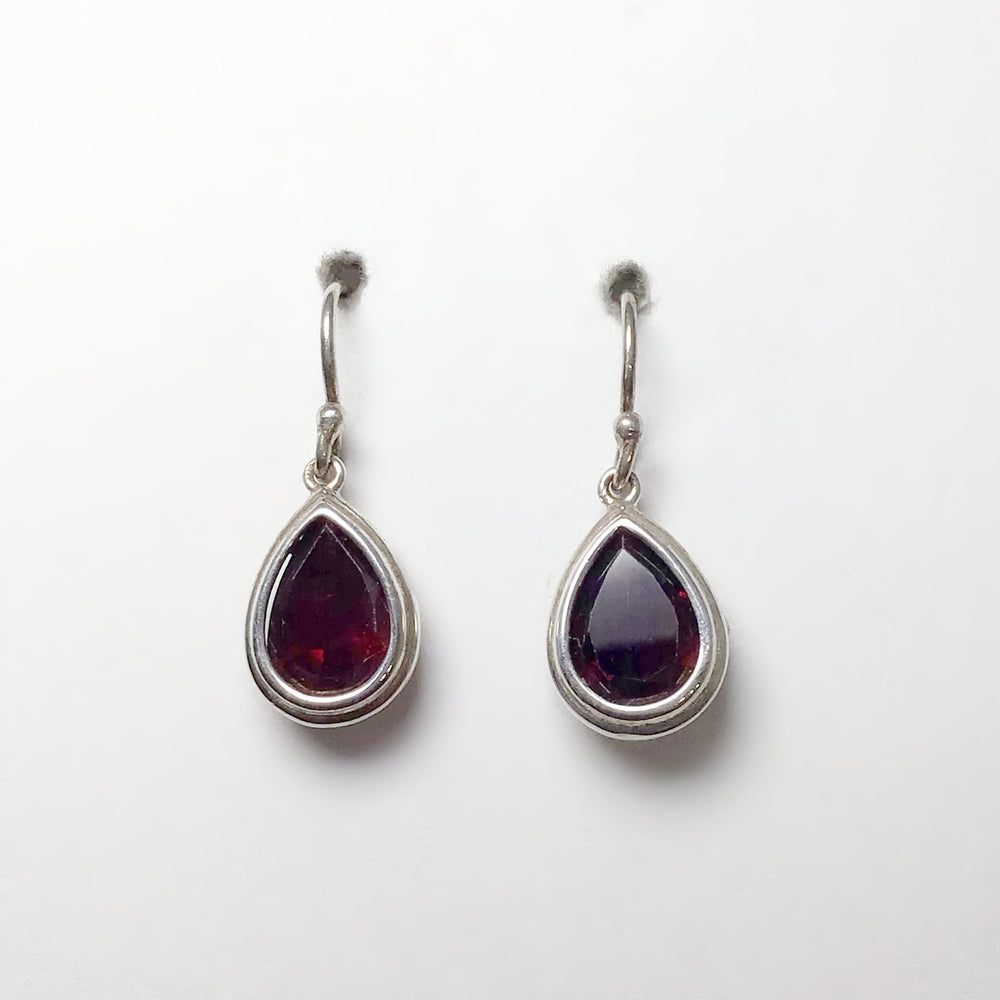 Garnet Dangle Earrings