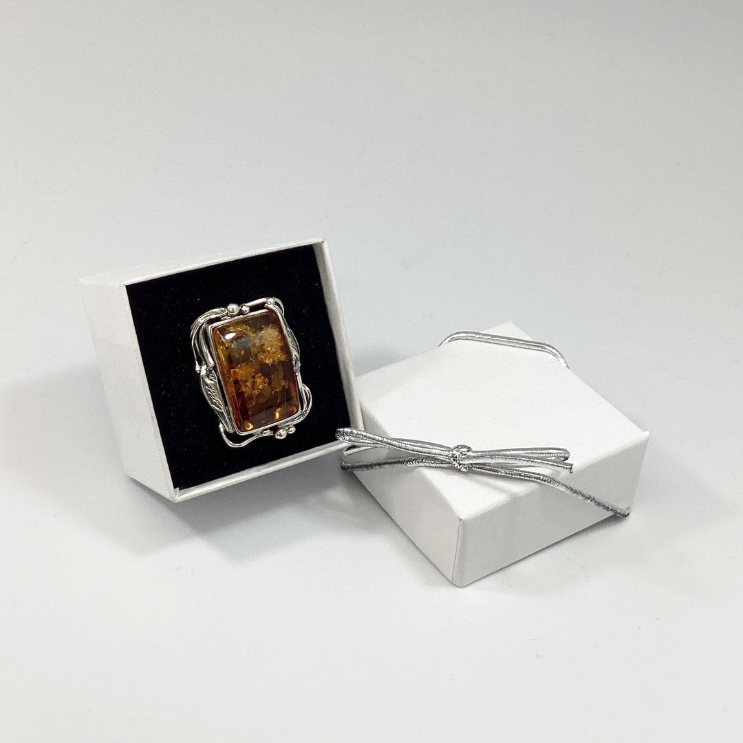 Cognac Amber Ring