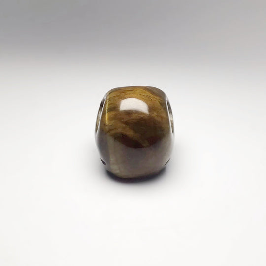 Carved Tiger Eye Skull