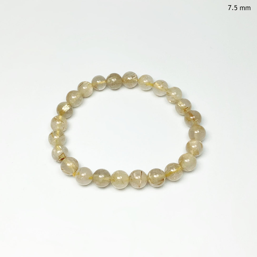 Rutilated Quartz Beaded Bracelet