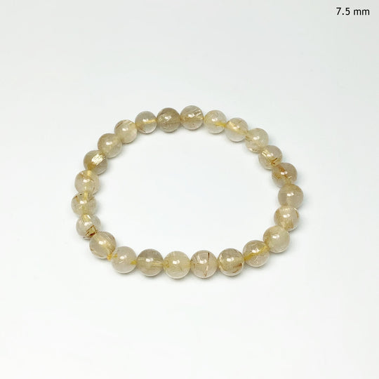 Rutilated Quartz Beaded Bracelet