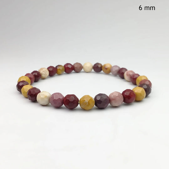 Mookaite Faceted Beaded Bracelet