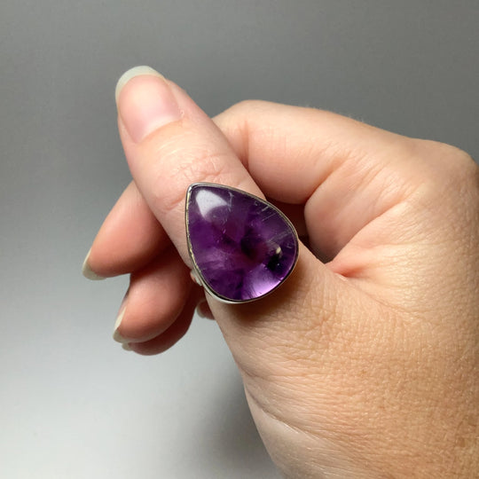 Trapiche Amethyst Ring