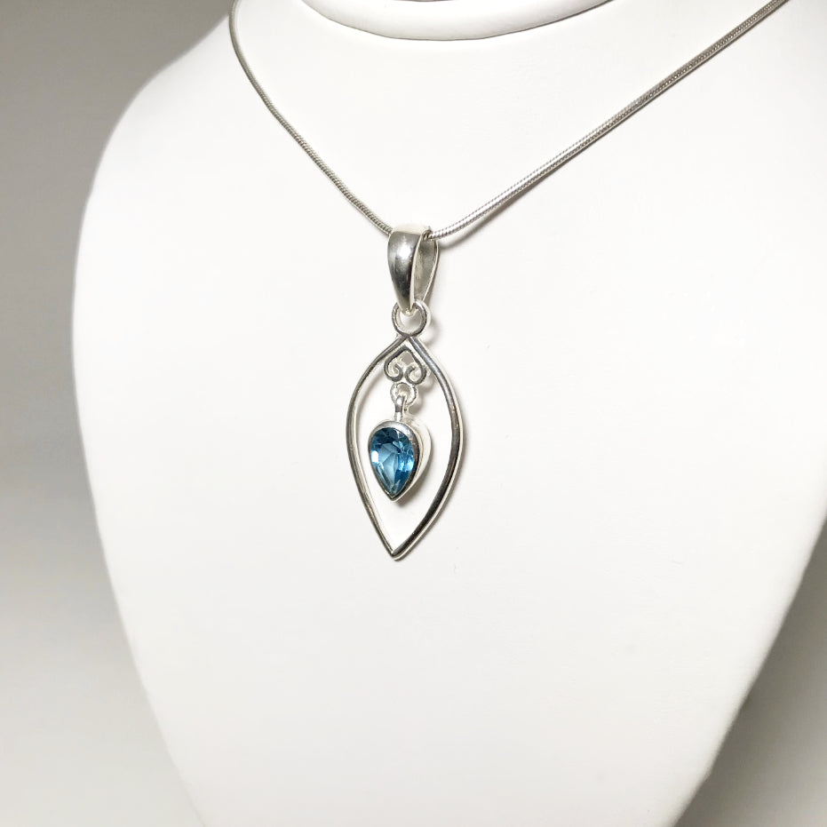 Blue Topaz Pendant