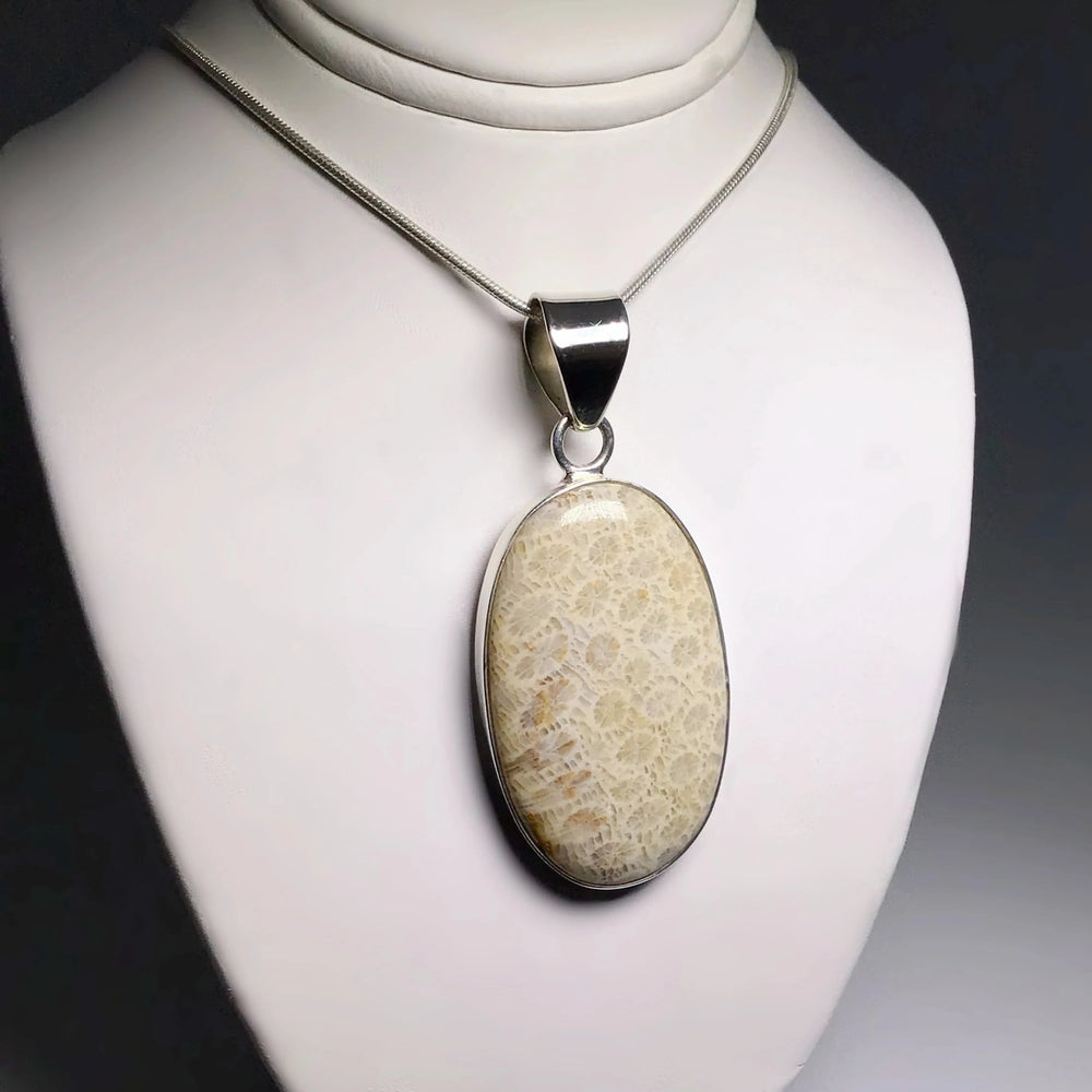 Fossilized Coral Pendant