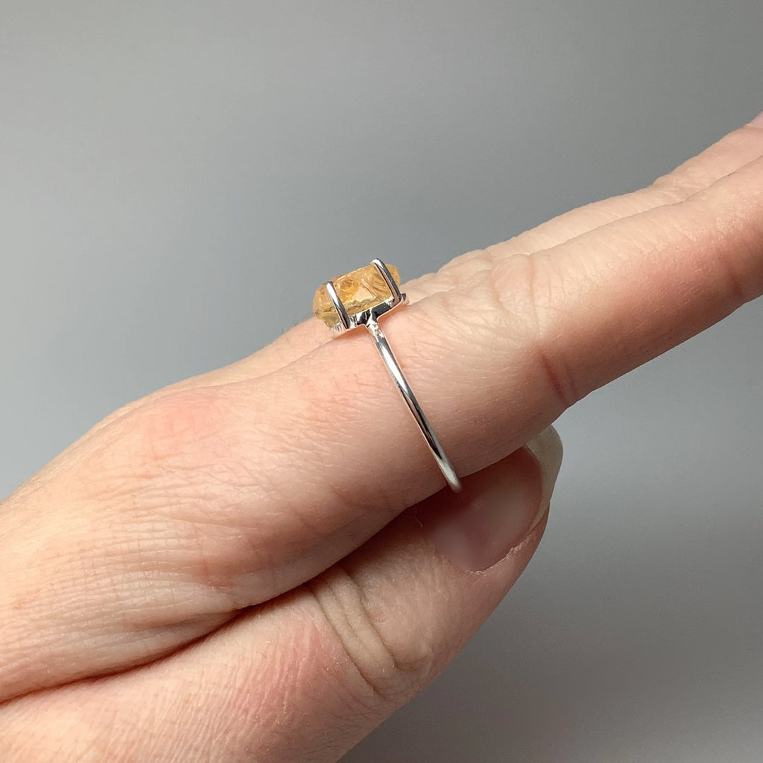 Raw Citrine Ring