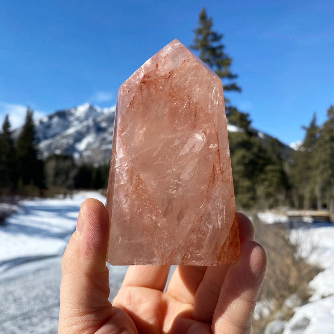 Red Hematoid Quartz Point