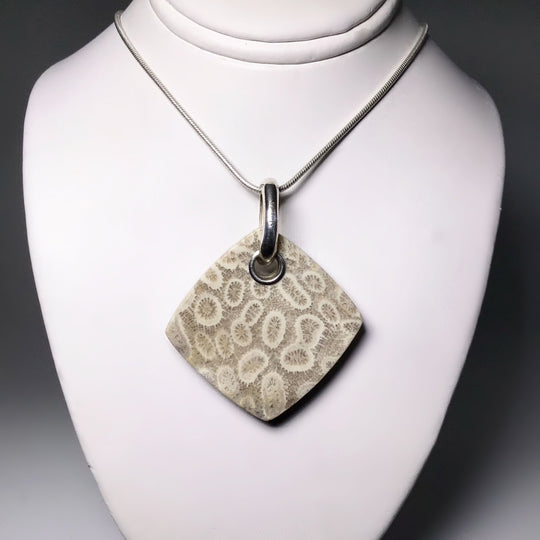 Fossilized Coral Pendant