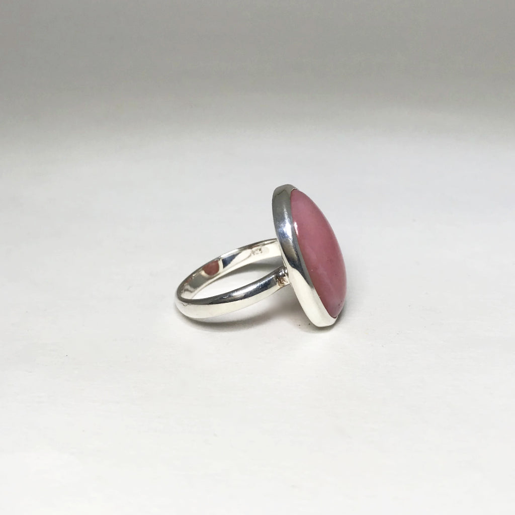 Pink Peruvian Opal Ring